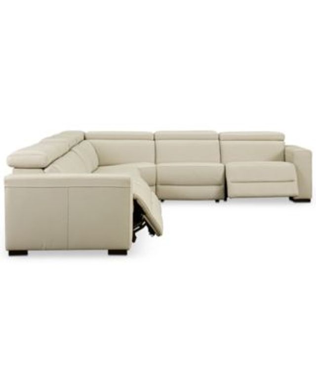 Nevio 5 Pc Leather L Shaped Sectional Sofa Matttroy