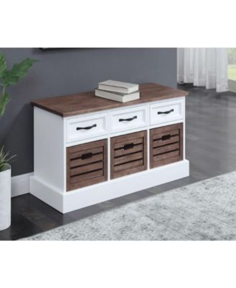 Coaster Home Furnishings Shelby 3Drawer Storage Bench Mall of America®