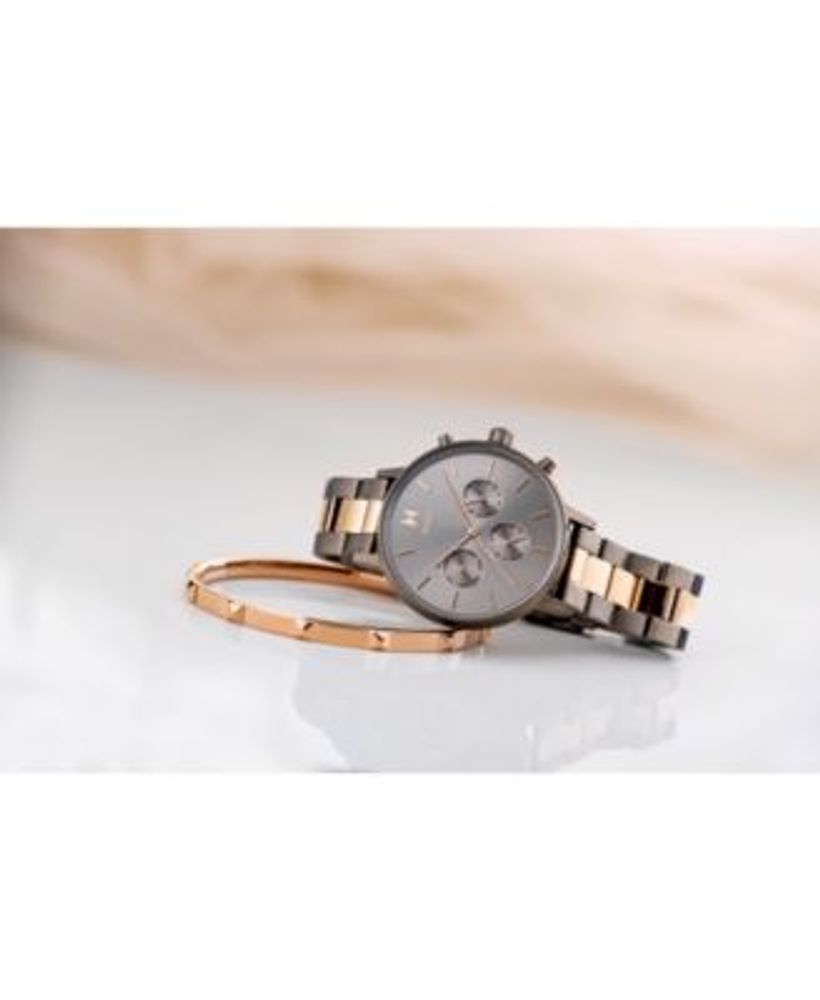 MVMT Women s Chronograph Nova Orion Two Tone Steel Bracelet Watch