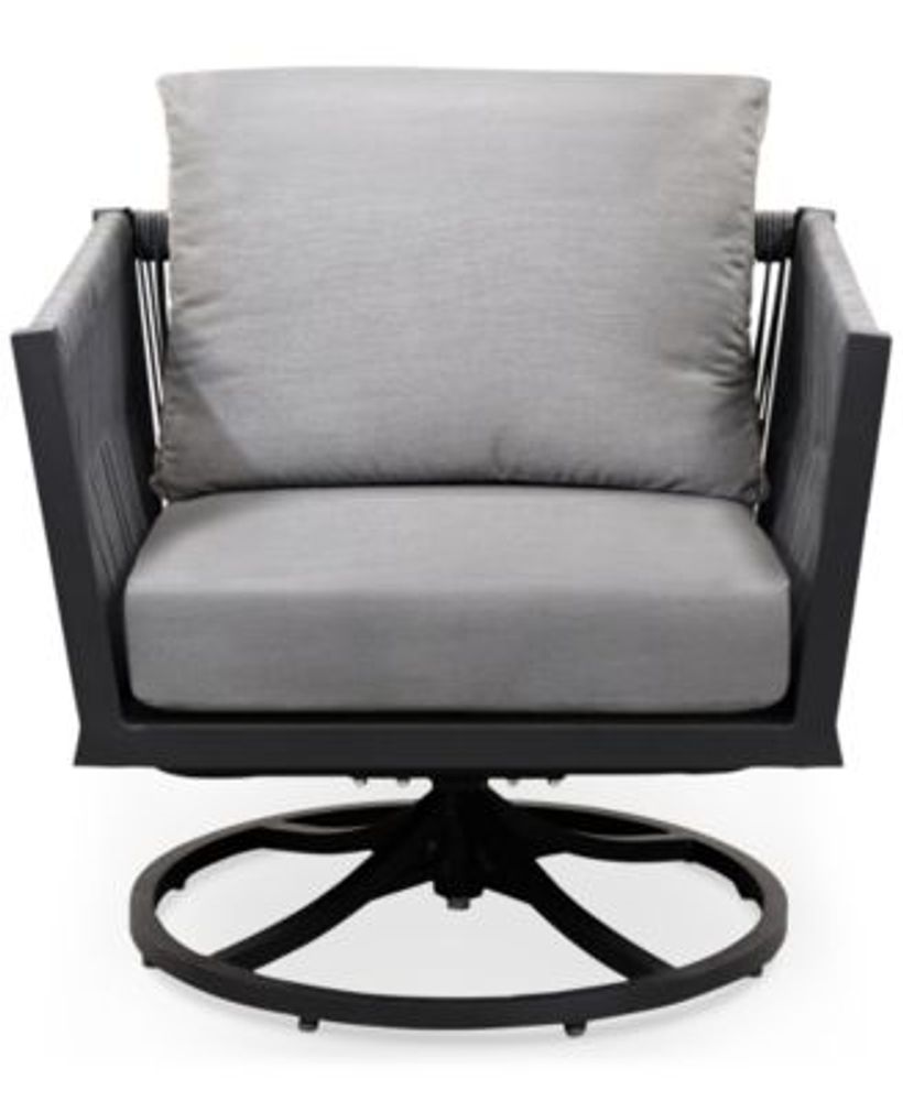 Furniture CLOSEOUT! Braxtyn Outdoor Swivel Chair with Sunbrella