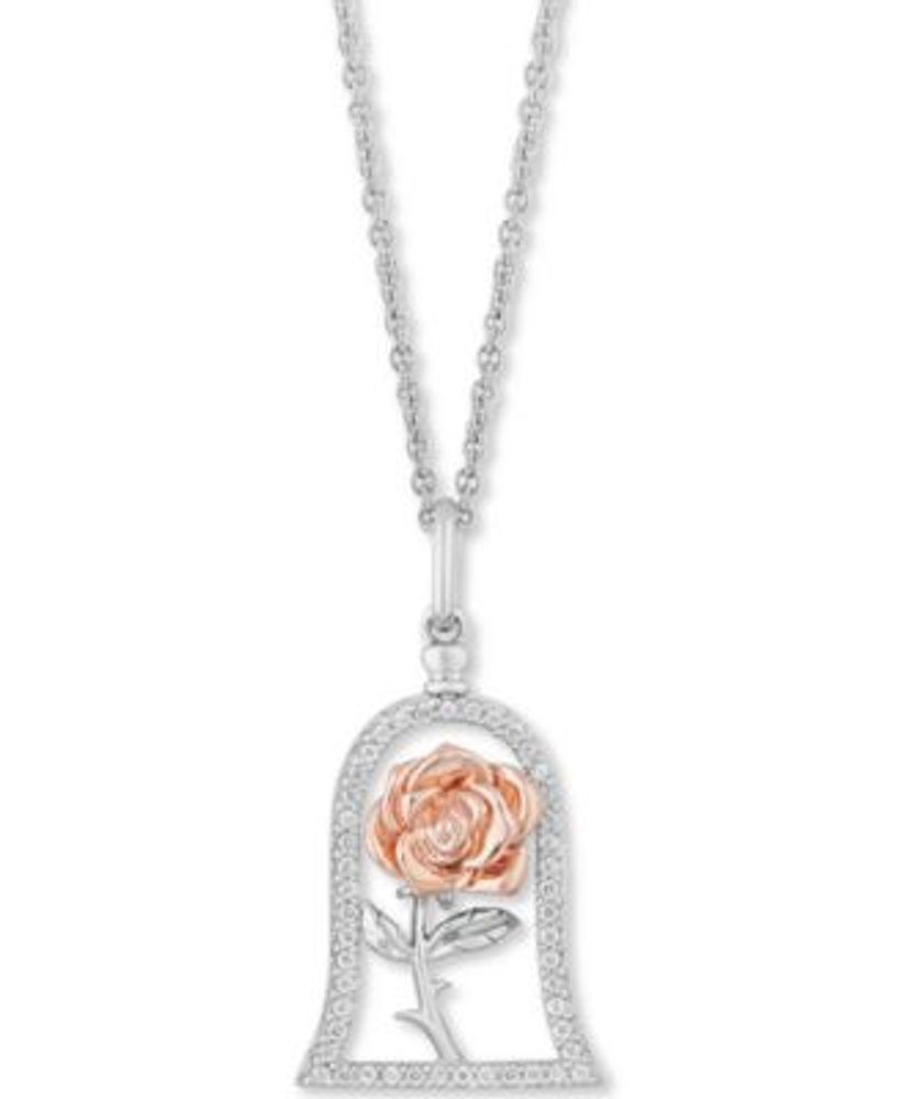 Belle enchanted sale rose necklace