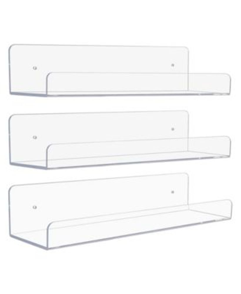 Sorbus Wall Ledge Floating Shelf Rack Organizer, Set of 3 Mall of