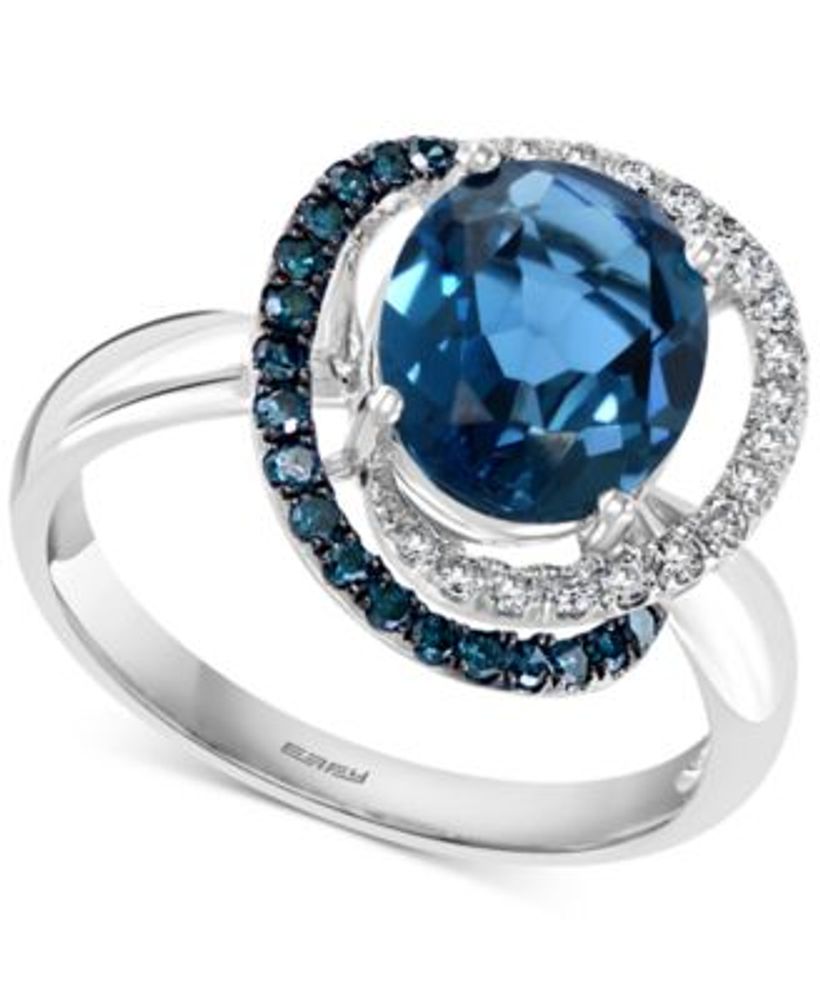 EFFY London Blue Topaz 2 5 8 ct. t.w. Diamond 1 3 ct. t.w