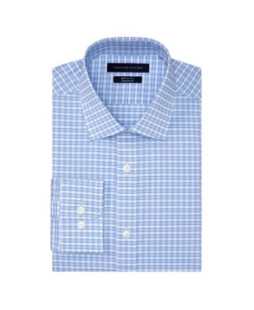 Tommy Hilfiger Men's Th Flex Cool Athletic Fit Dress Shirt Mall of