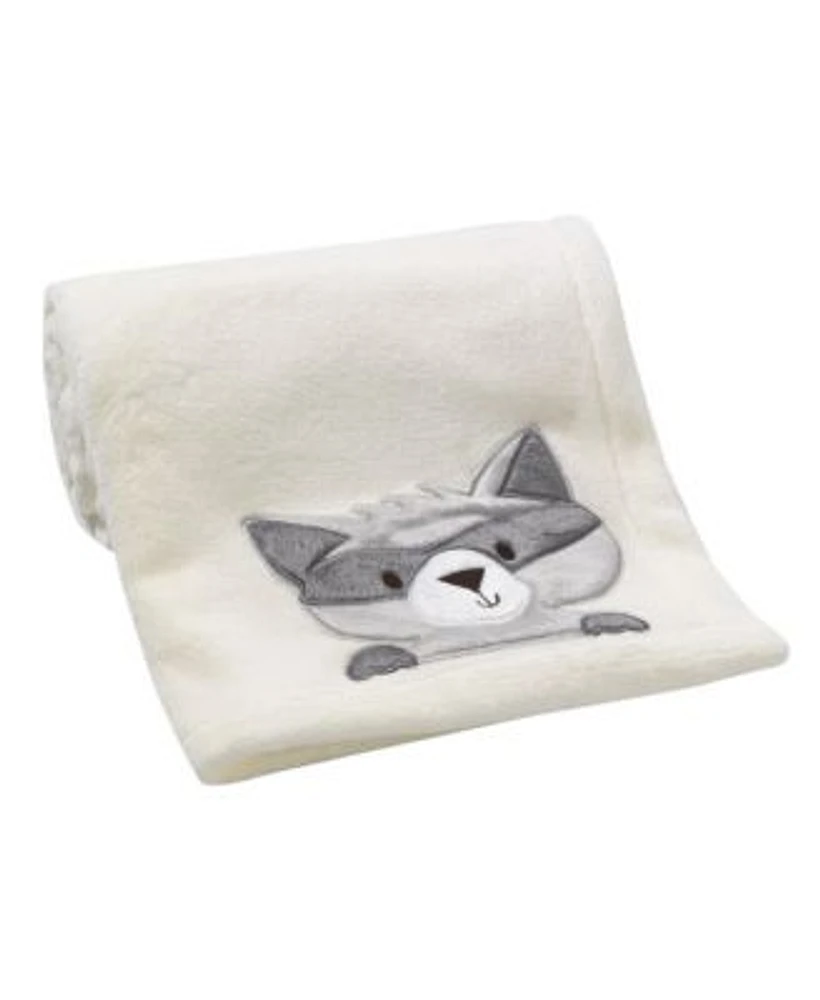 Bedtime Originals Friendly Forest Soft Cream Raccoon Baby Blanket