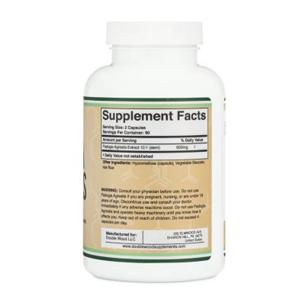 Double Wood Supplements Fadogia Agrestis - 180 capsules, 600 mg ...
