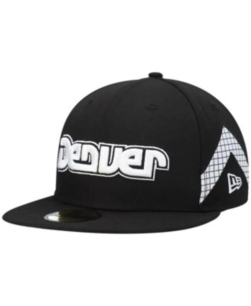 New Era Men's Black, White Denver Nuggets 2021/22 City Edition