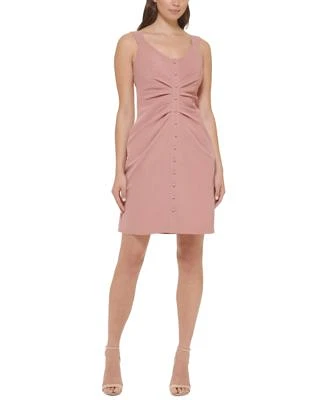 City Studios Juniors' Asymmetric One-Sleeve Feather-Trim