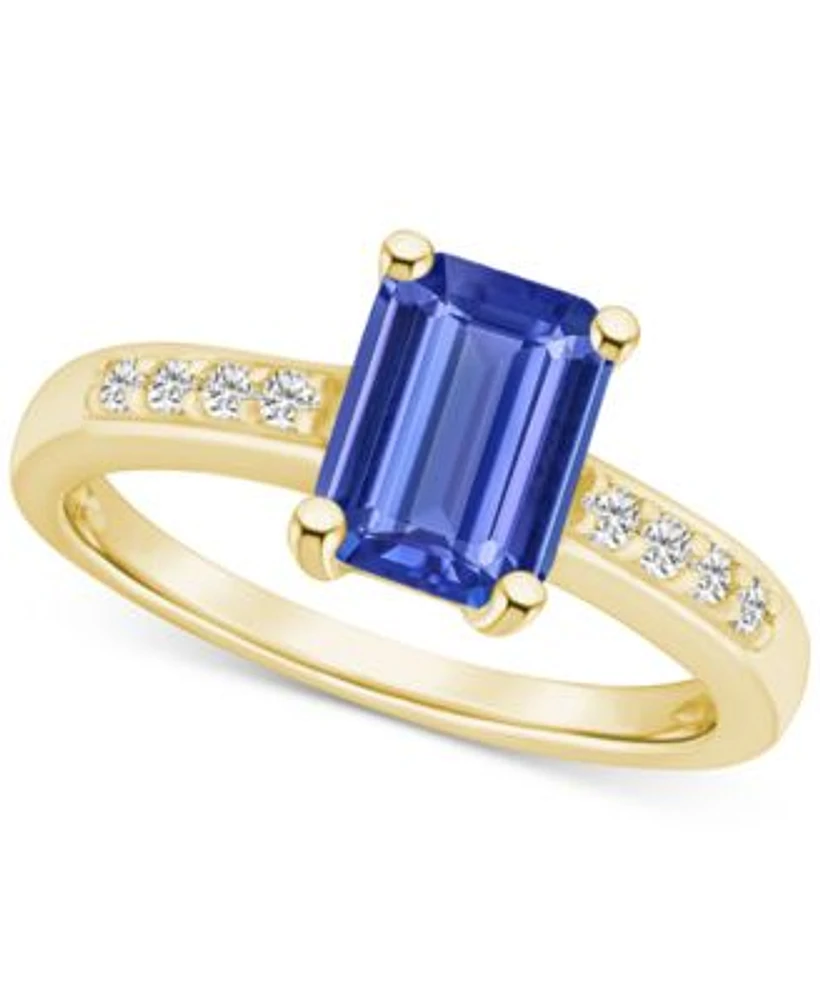 Macy s Tanzanite 1 5 8 ct. t.w. Diamond 1 8 14k Gold