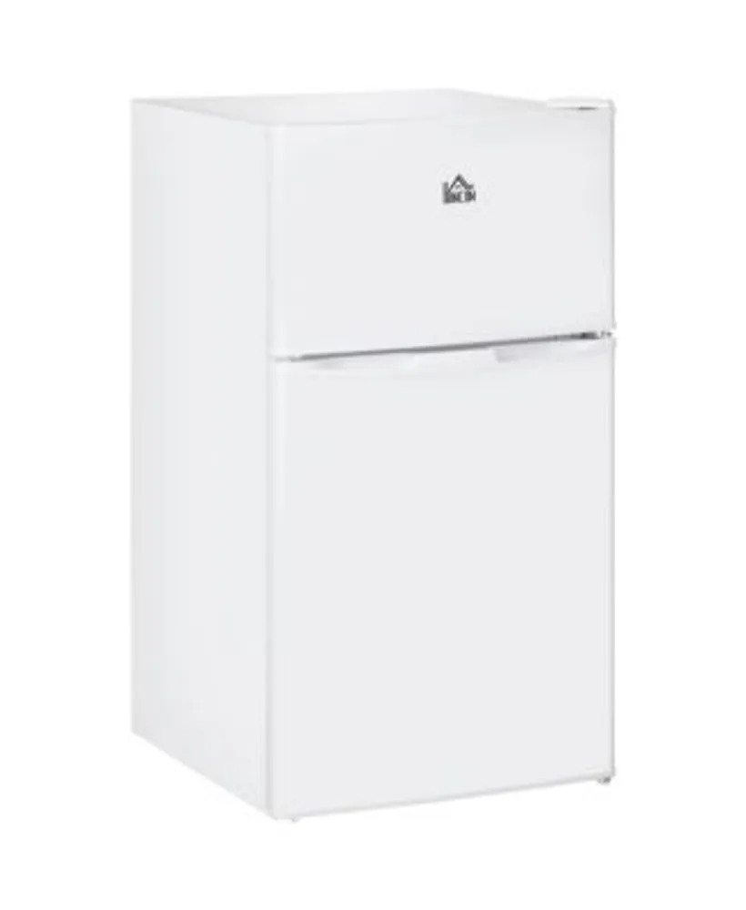 Double Door Mini Fridge with Freezer, 3.2 Cu.Ft Compact