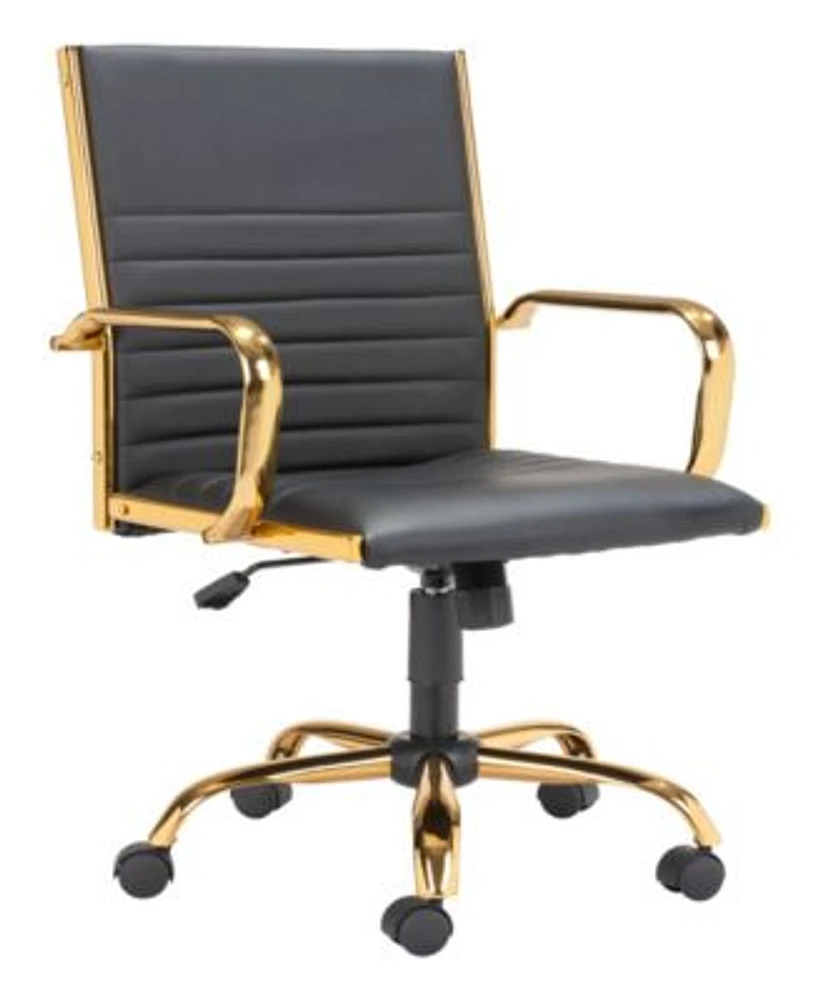 Zuo 39" Steel, Polyurethane Profile Rolling Base Office Chair Mall of