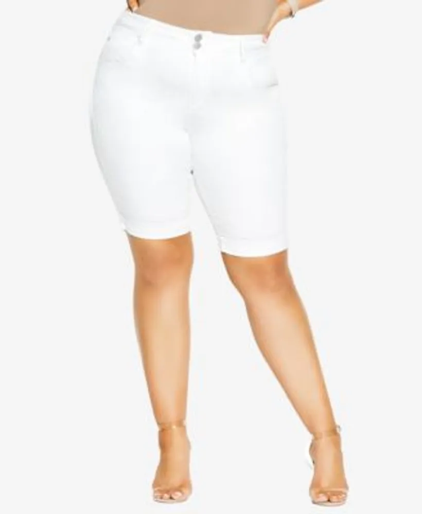 Macys plus deals shorts