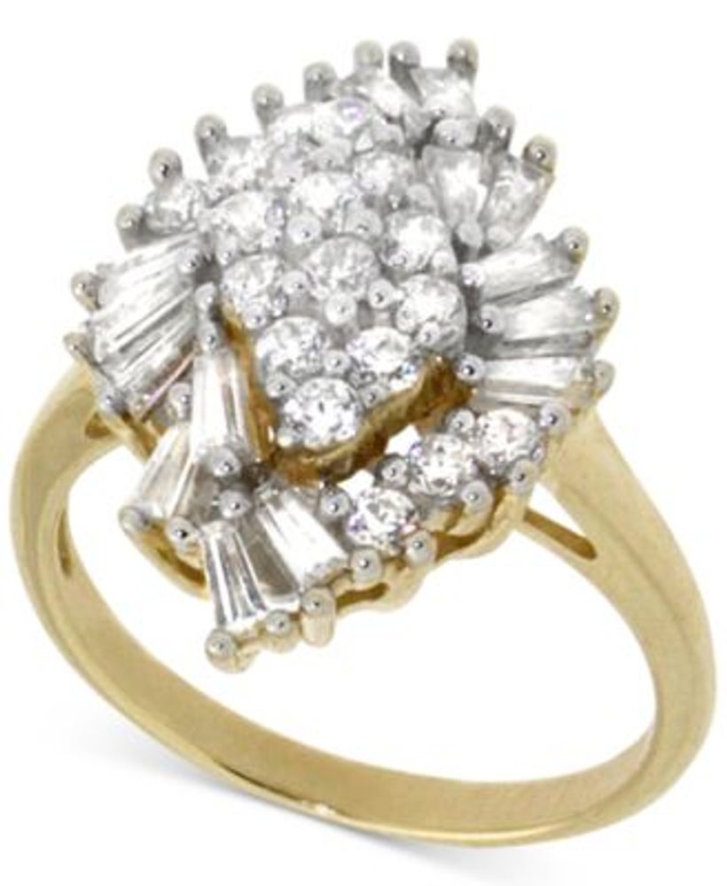 Wrapped in Love Diamond Cluster Ring 1 ct. t.w. 14k Gold