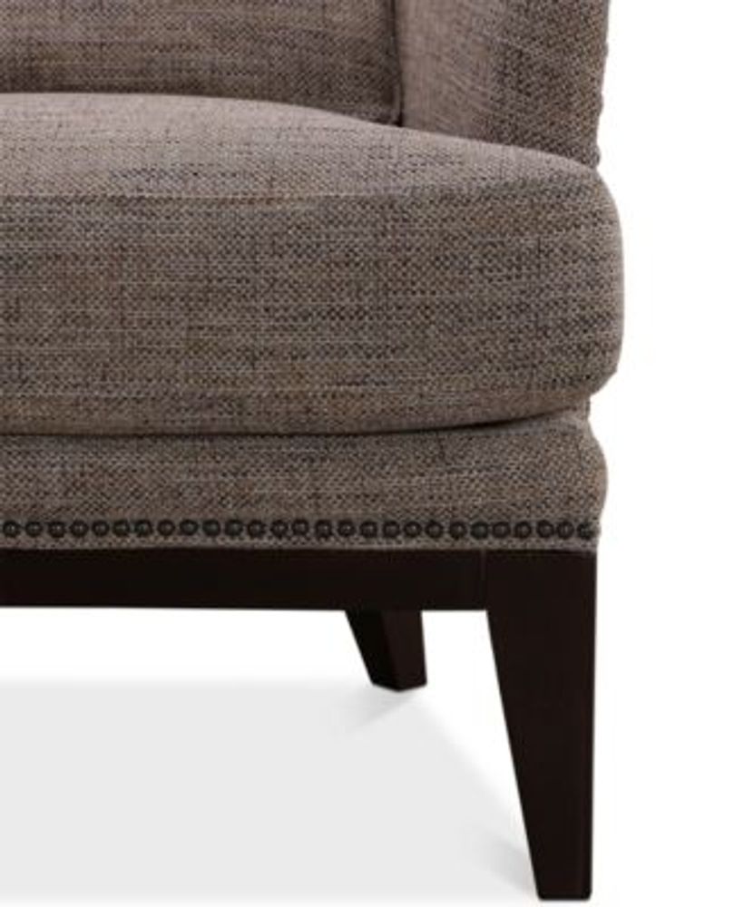Furniture Roselake Fabric Accent Chair & Ottoman Set, Created for Macy's Mall of America®