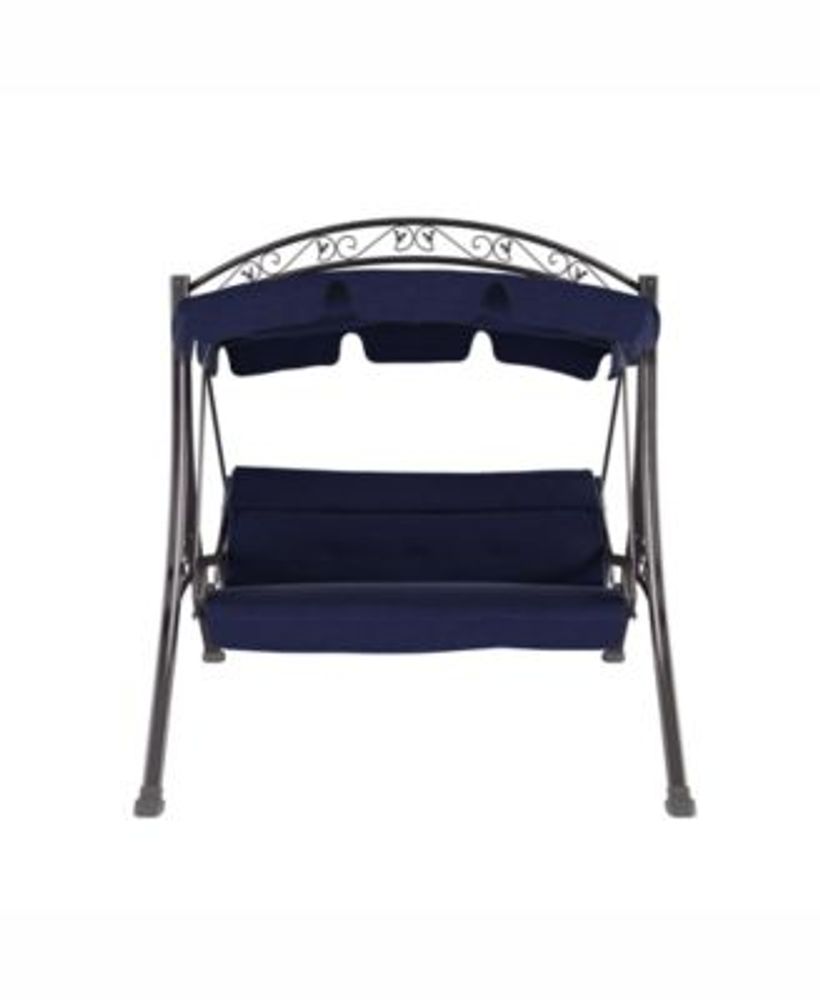 CorLiving Distribution Nantucket Patio Swing with Arched Canopy Mall