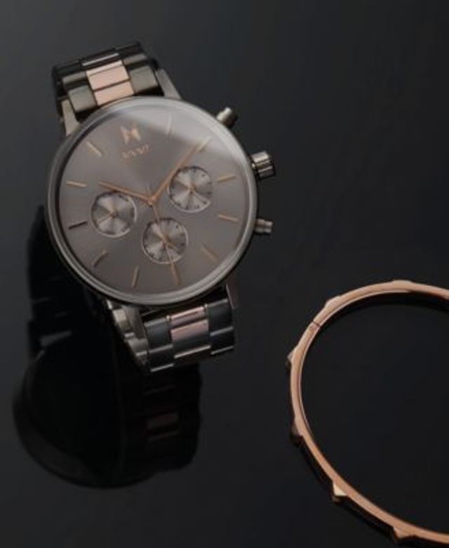 MVMT Women s Chronograph Nova Orion Two Tone Steel Bracelet Watch