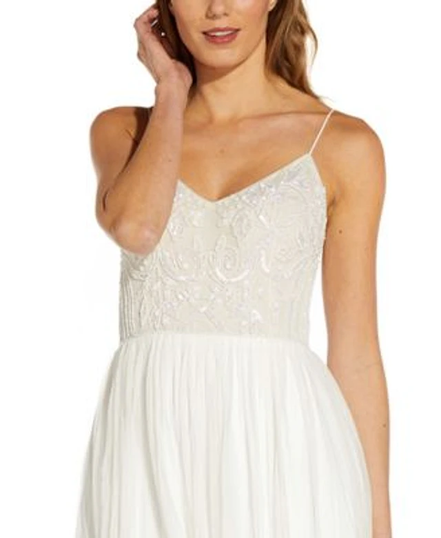 Adrianna papell beaded bodice gown clearance
