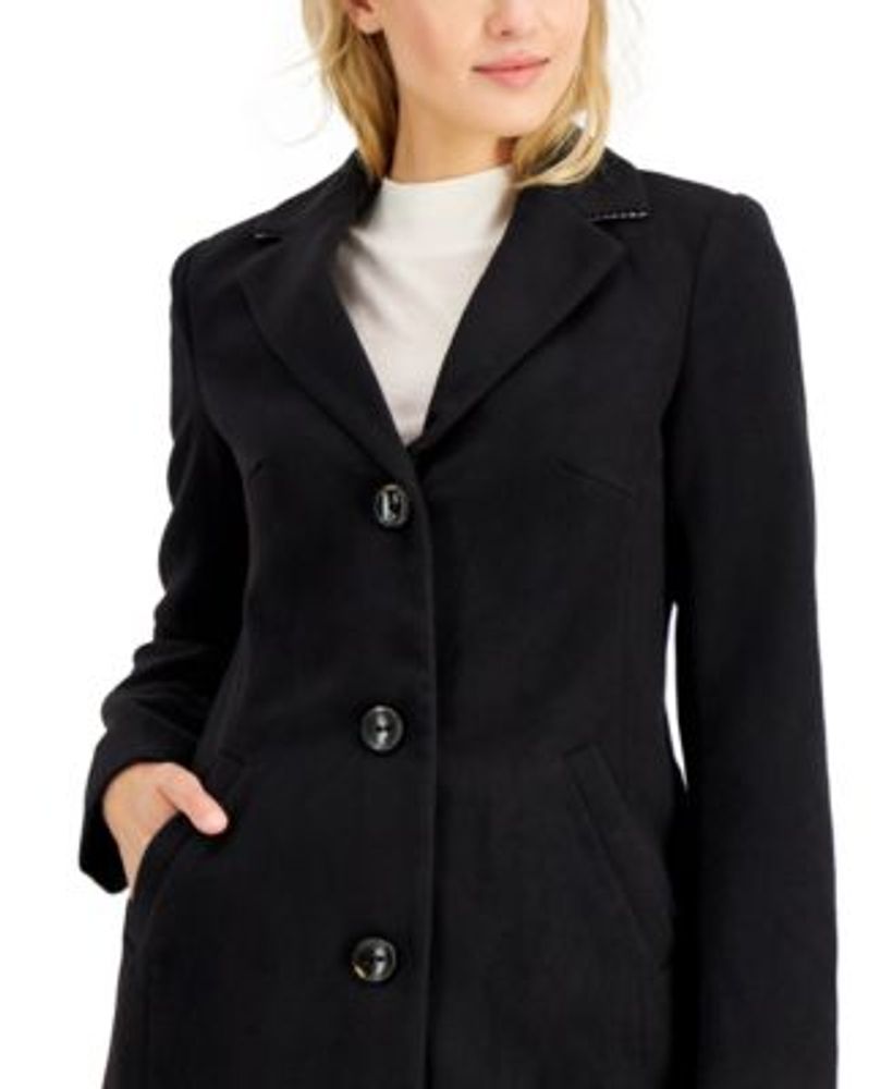 Single breasted reefer coat new arrivals