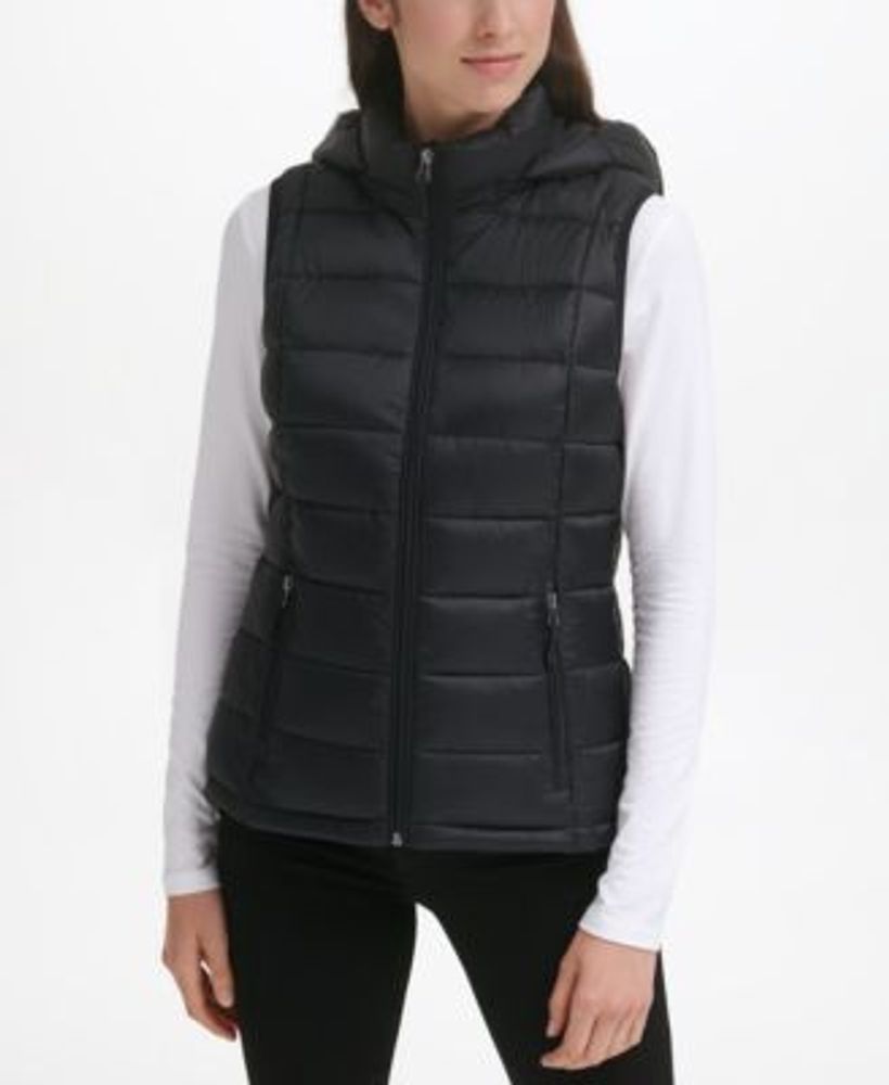 Charter Club Women's Packable Hooded Down Puffer Vest, Created for Macy