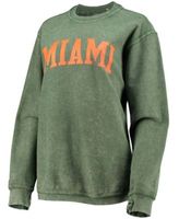 Pressbox Women's Green Miami Hurricanes Comfy Cord Vintage-Like