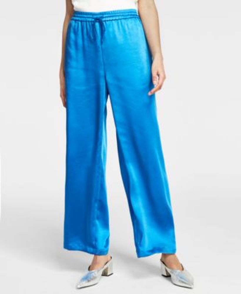 Bar III Women's Satin Drawstring Pants, Created for Macy's Mall of America®