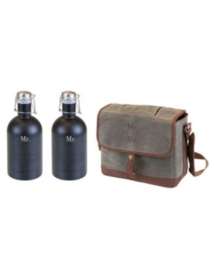 Legacy Double Growler Tote with Growlers Gift Mr Mr Set, 3 Piece Mall
