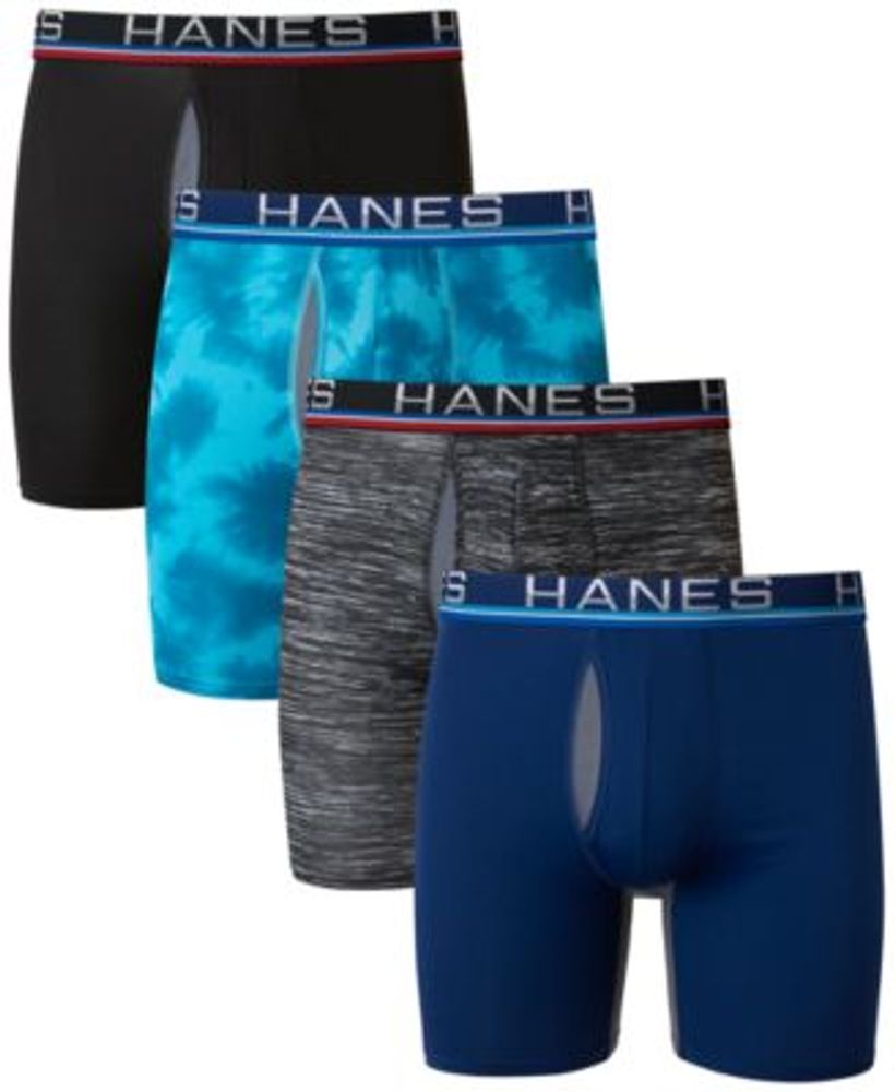 Hanes Men's 4Pk. Ultimate Sport with XTemp Total Support Pouch Longer
