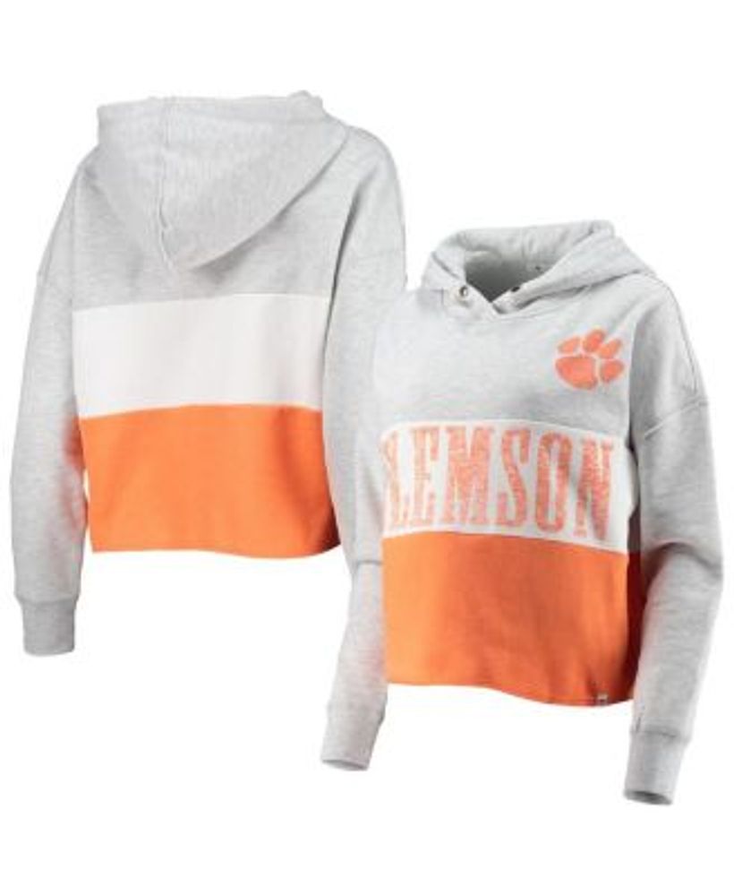 47 Brand Women s 47 Heathered Gray Orange Clemson Tigers Lizzy