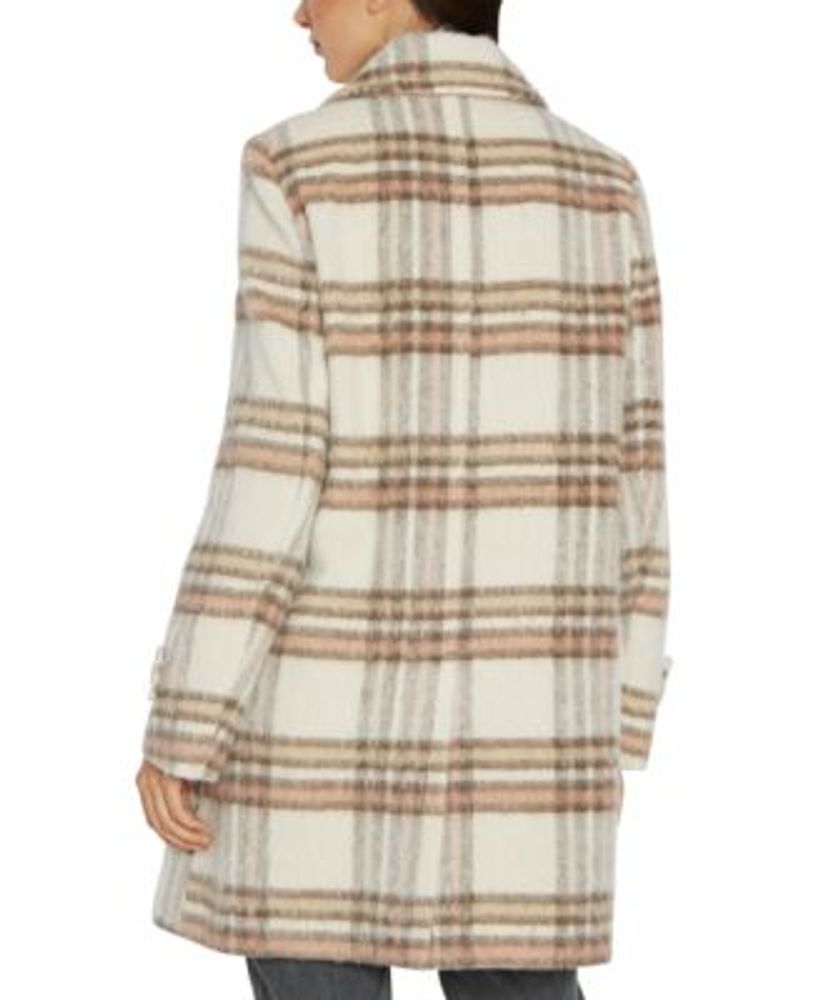 Macys plaid coat online