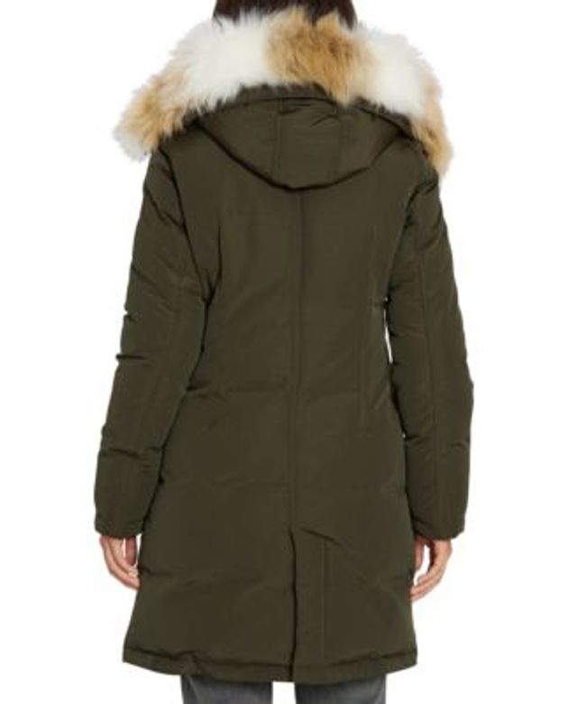 Sam Edelman Women s Faux Fur Trim Hooded Parka Created for Macy s