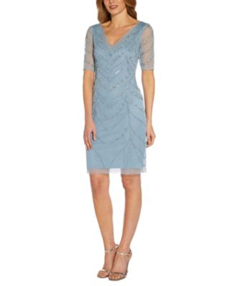 Adrianna Papell Women's Beaded ElbowSleeve Dress Mall of America®