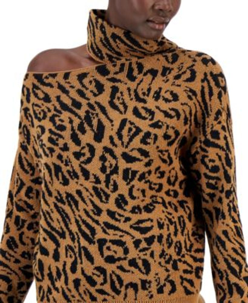 Macy's leopard sweater deals
