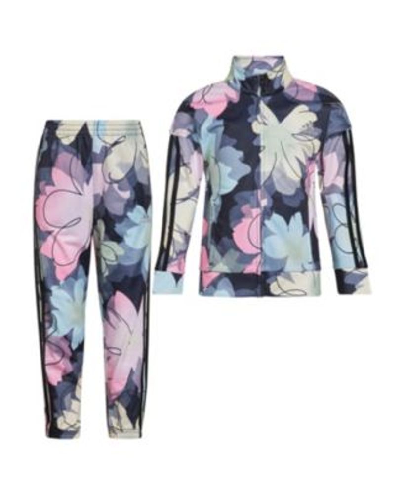 Adidas Girls Printed Tricot Track Jacket and Joggers Mall of