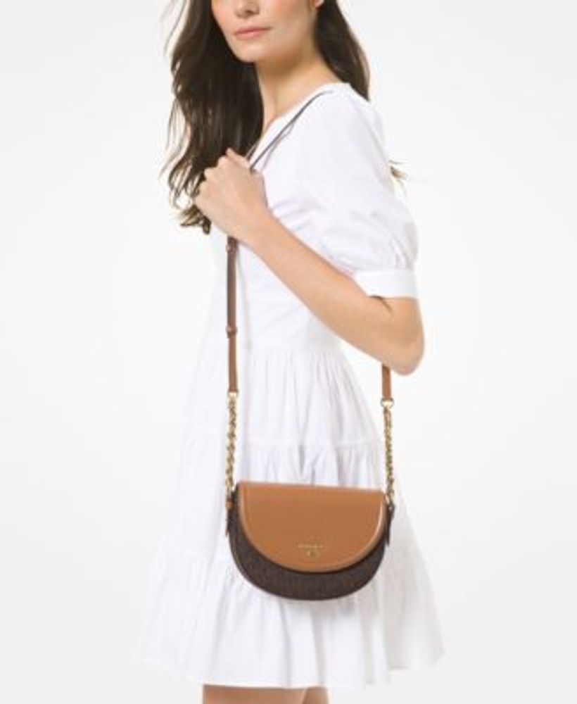 Michael michael kors half shop dome signature small crossbody