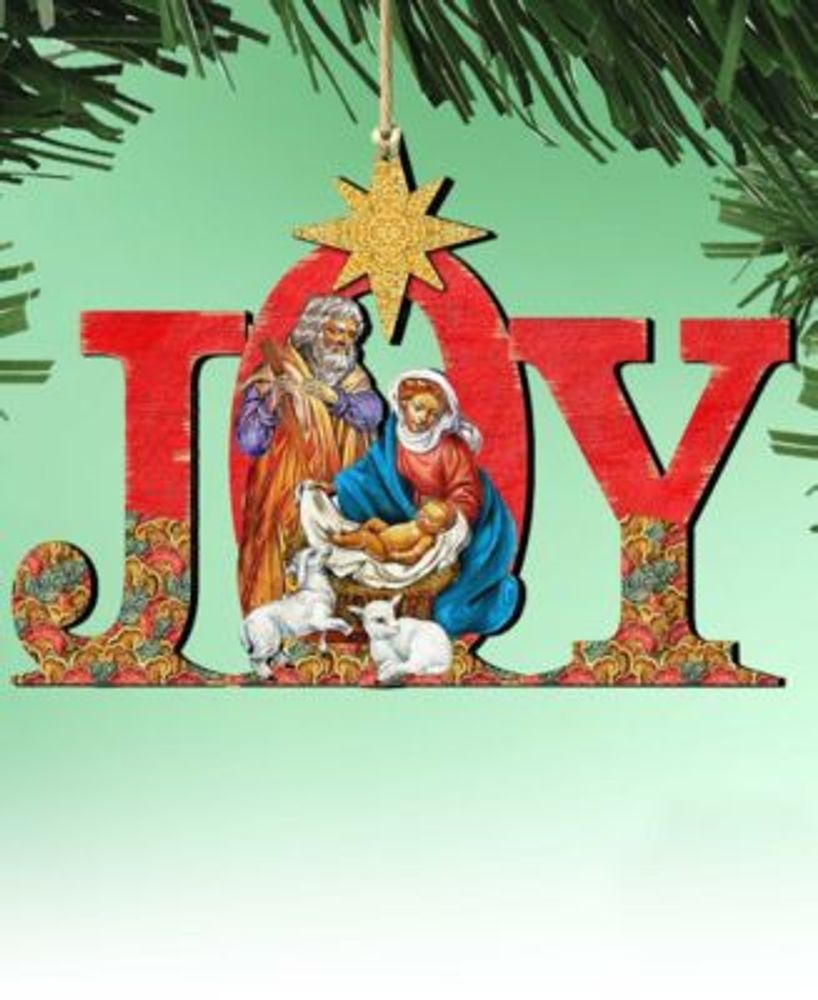 Designocracy Regal Joy Nativity Holiday Ornaments, Set of 2 Mall of America®