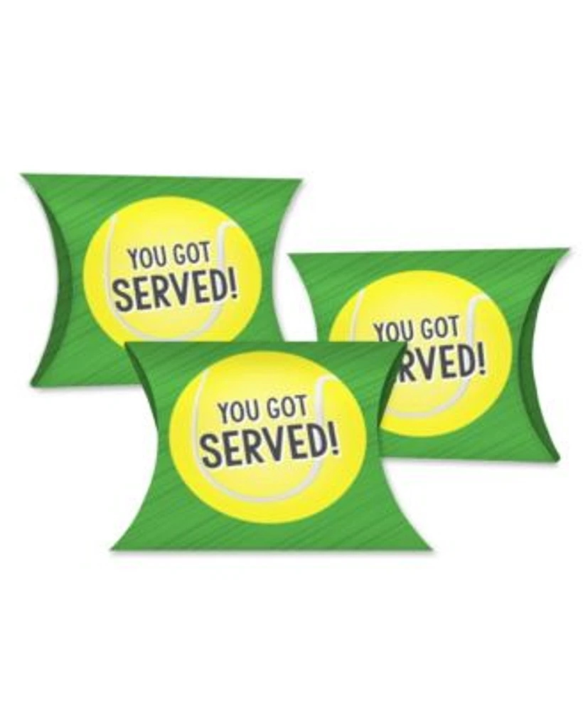 Big Dot of Happiness You Got Served Tennis Favor Gift Boxes Baby