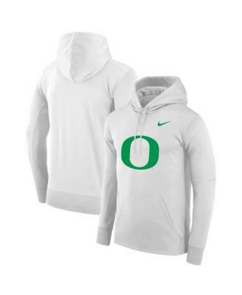 Nike Men s White Oregon Ducks Performance Pullover Hoodie