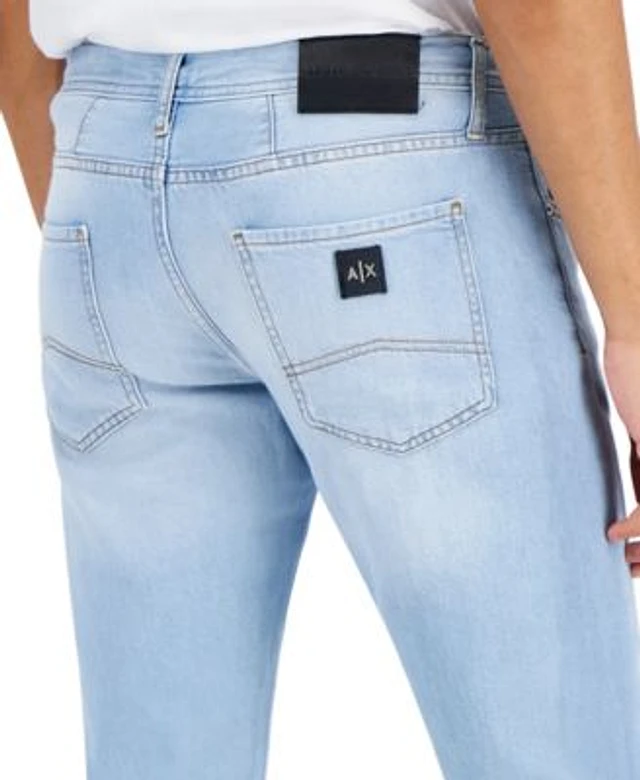 A X Armani Exchange Men s Slim Fit Light Wash Jeans Vancouver Mall