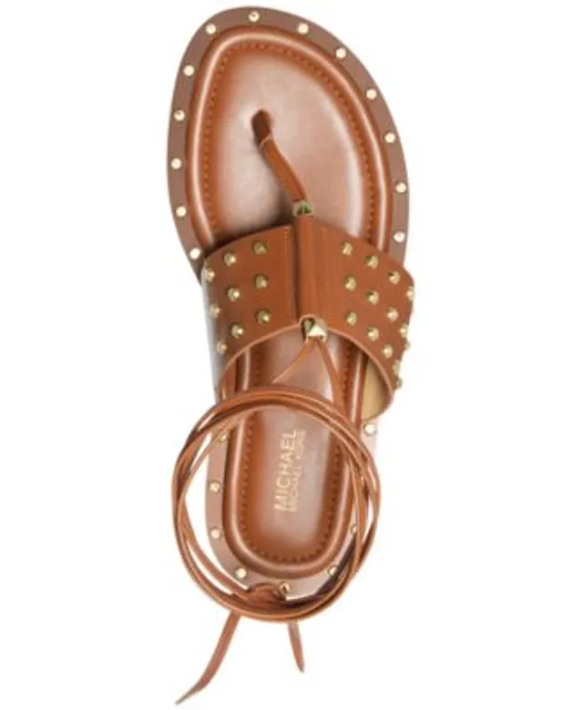 Michael Kors Women s Jagger Ankle Tie Studded Flat Sandals