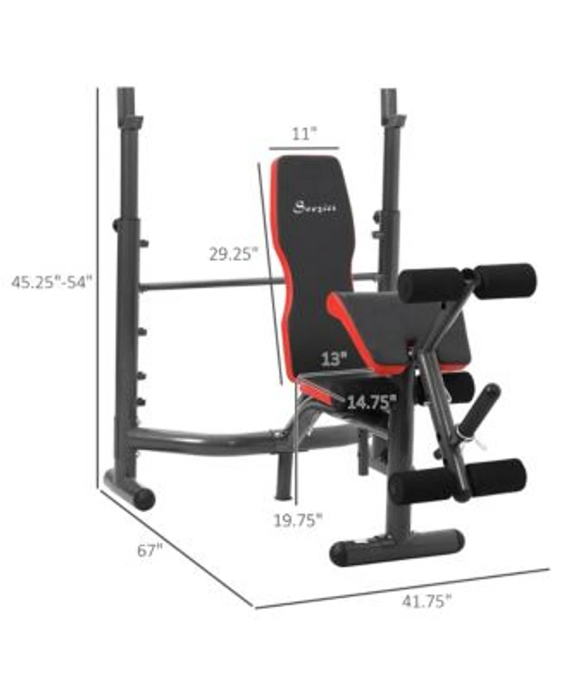 Soozier Heavy Duty Weight MultiFunction Workout Bench with Preacher