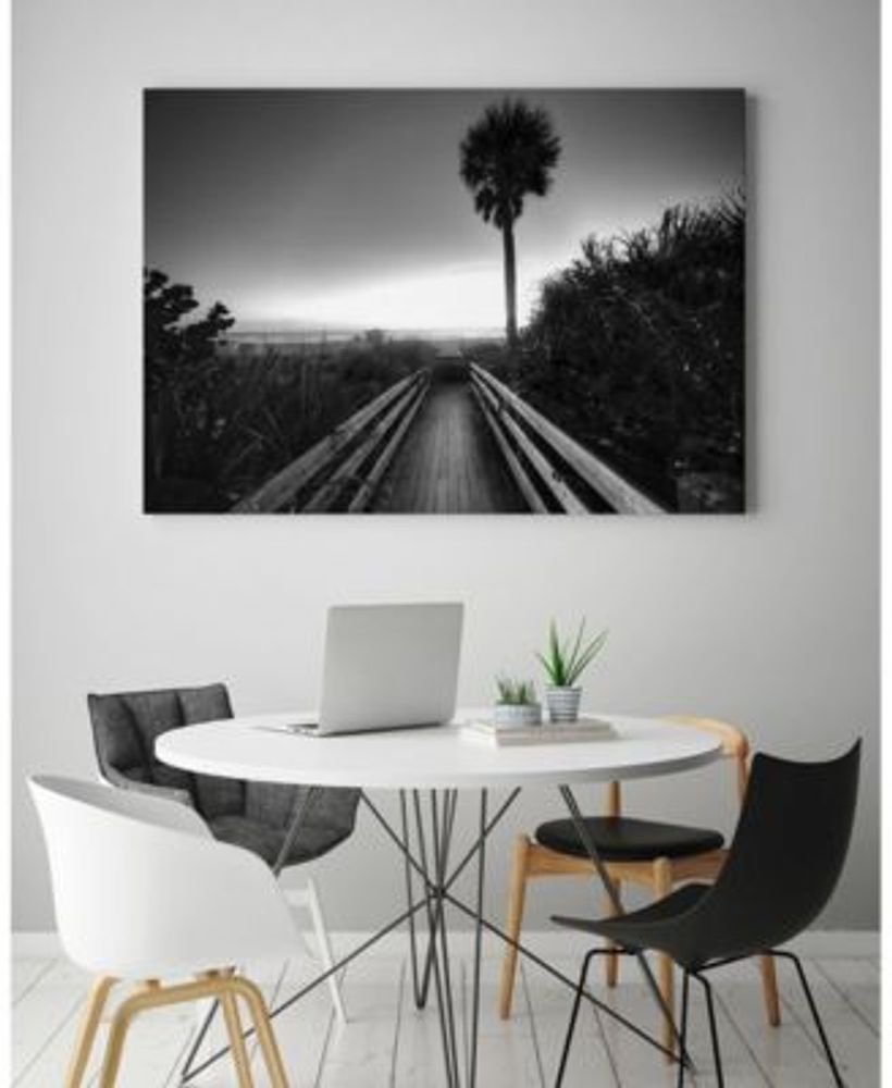 Giant Art 40" x 30" Beach Walk Museum Mounted Canvas Print Mall of