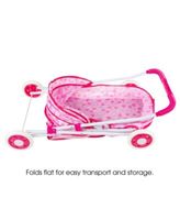Trademark Global Hey Play Deluxe Toy Pram For 18 Baby Dolls