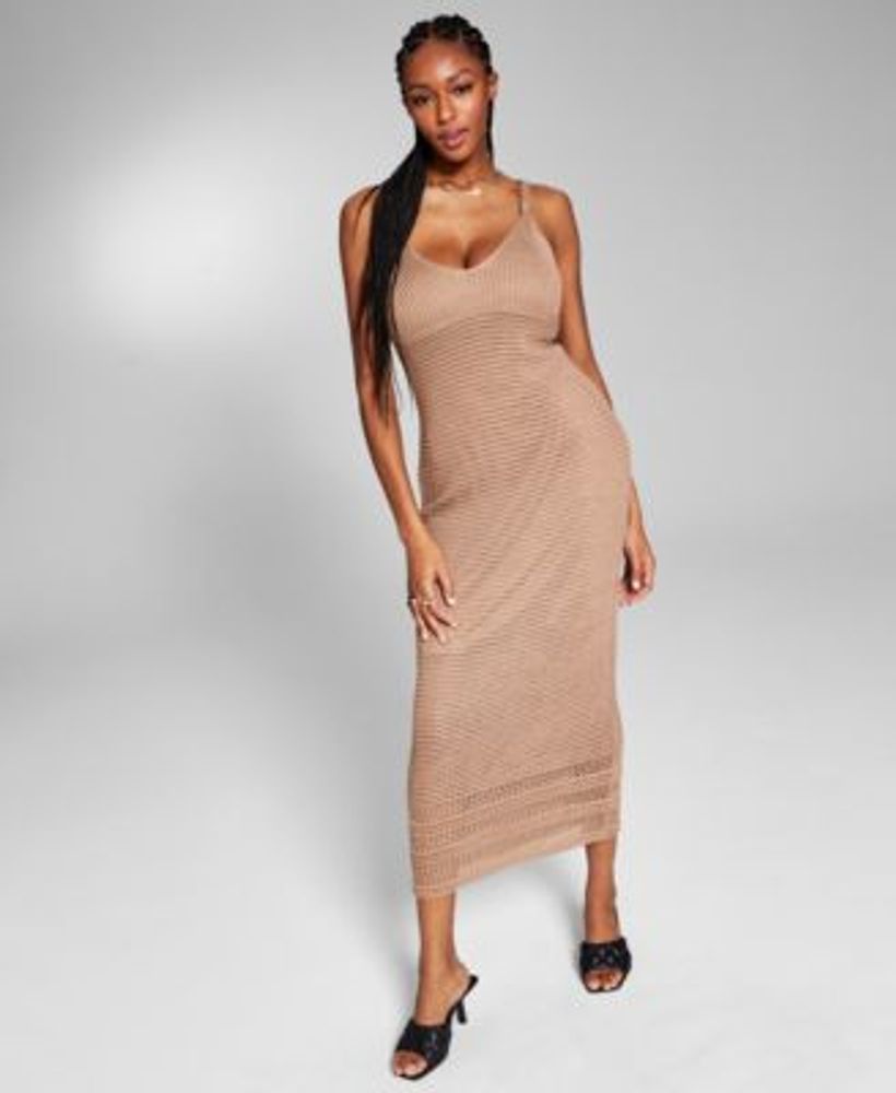 INC International Concepts Jeannie Mai X INC Crochet Maxi Dress