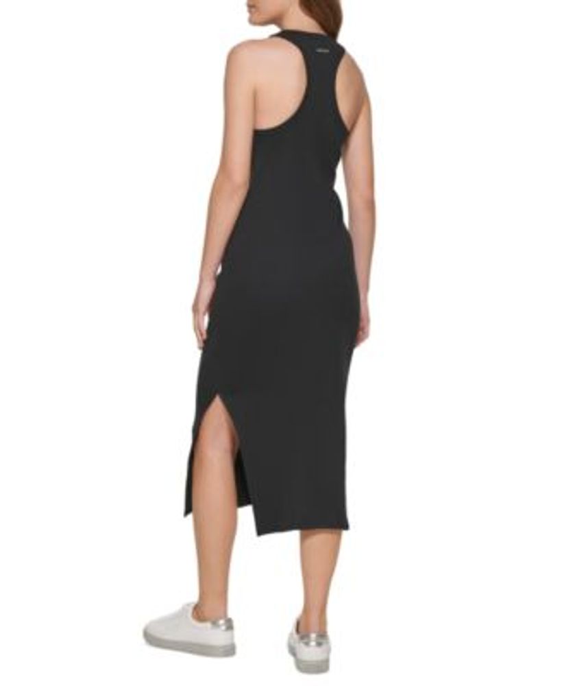 Cotton racerback tank dresses on sale