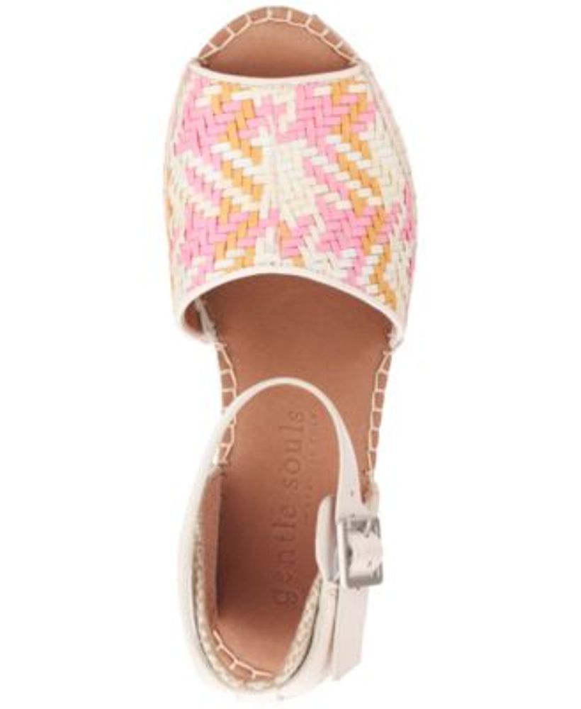 Gentle souls by kenneth cole women's charli espadrille outlet wedge sandals