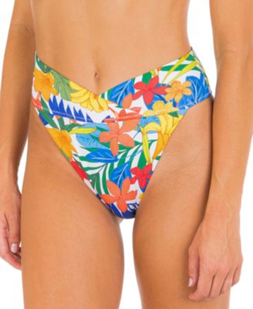 Hurley Juniors Beach Botanic Cheeky High Waist Bikini Bottoms