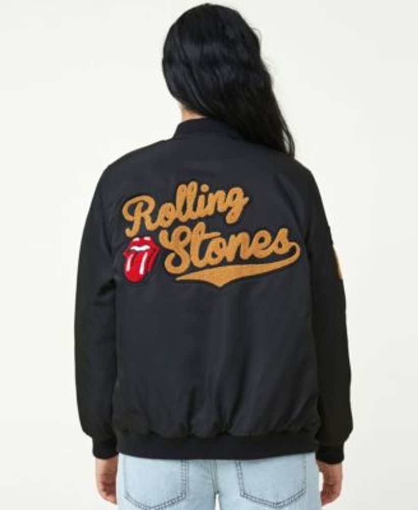 COTTON ON Women s Rolling Stones Bomber Jacket Mall of America