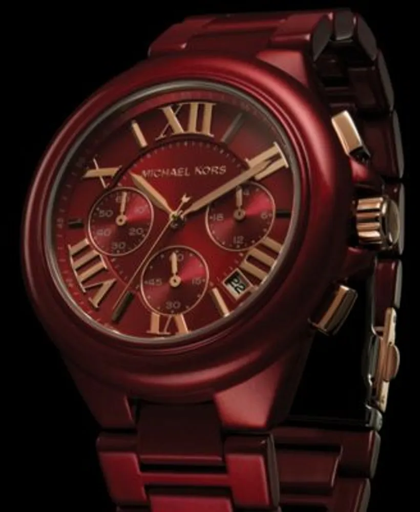 Macy's red michael new arrivals kors watch