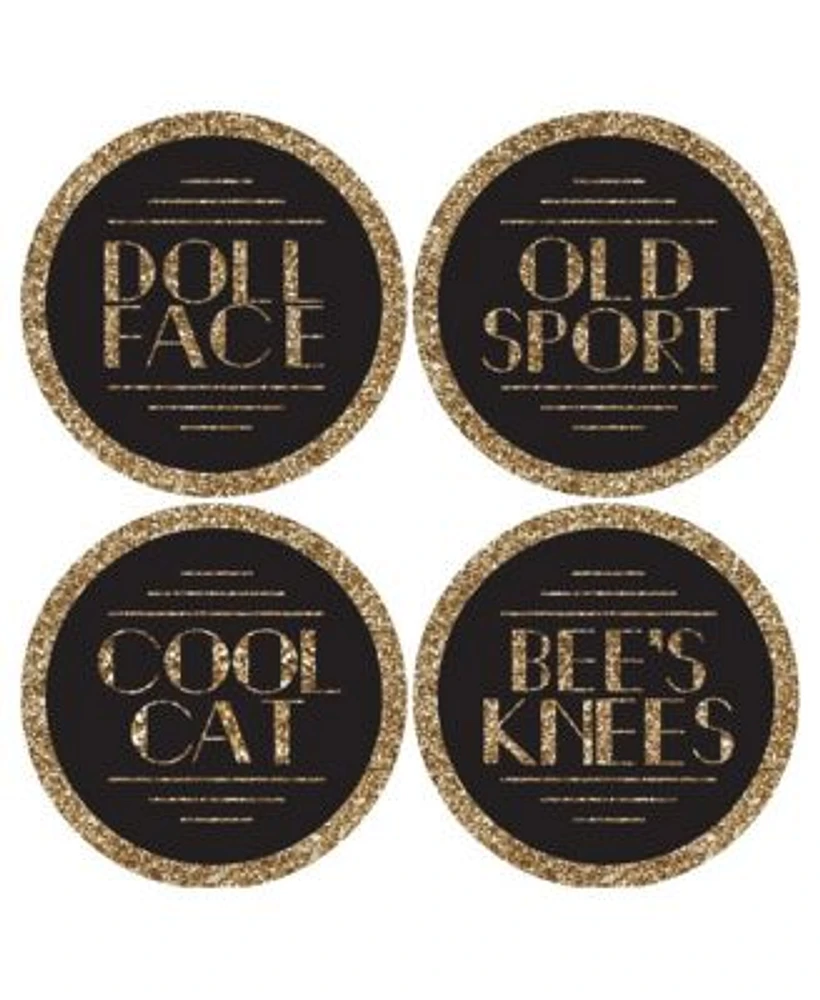 Big Dot of Happiness Roaring 20's - 1920s Art Deco Funny Name Tags ...