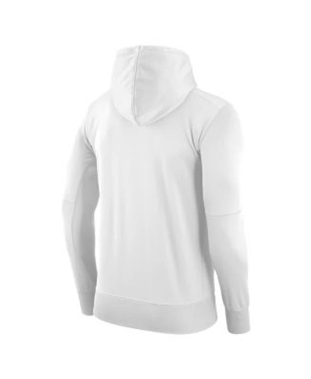 Nike Men s White Oregon Ducks Performance Pullover Hoodie